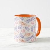 FRIENDS™ | Pastell Central Perk Muster Tasse (VorderseiteRechts)
