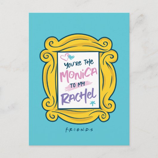 FRIENDS™ Peephole | Du bist die Monica zu meinem R Einladungspostkarte (Vorderseite)