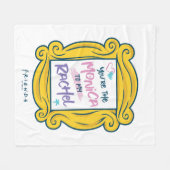 FRIENDS™ Peephole | Du bist die Monica zu meinem R Fleecedecke (Vorderseite (Horizontal))