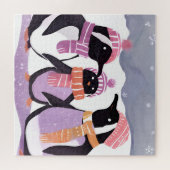 Friends Penguin | Winterfarbe Puzzle (Horizontal)