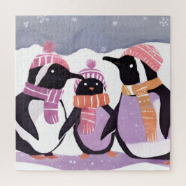 Friends Penguin | Winterfarbe Puzzle