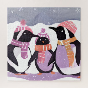 Friends Penguin   Winterfarbe Puzzle