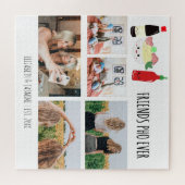 Friends Pho Ever Kawaii Photo Collage Custom Puzzle (Horizontal)