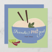Friends Pho Real Noodle Valentine Feiertagskarte (Vorne/Hinten)