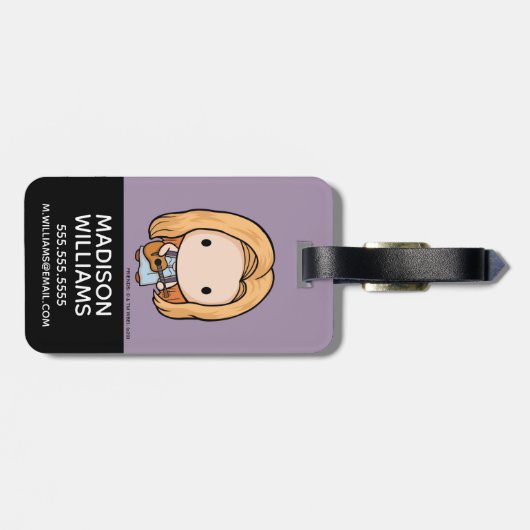 FRIENDS™ | Phoebe Chibi Gepäckanhänger (Rückseite horizontal)