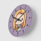 FRIENDS™ | Phoebe Chibi Runde Wanduhr (Winkel)