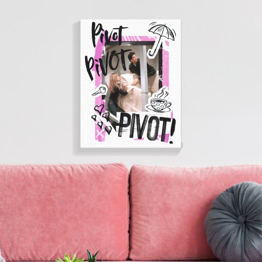 FRIENDS™ | Pivot Pivot PIVOT! Leinwanddruck (Insitu (Wohnzimmer))