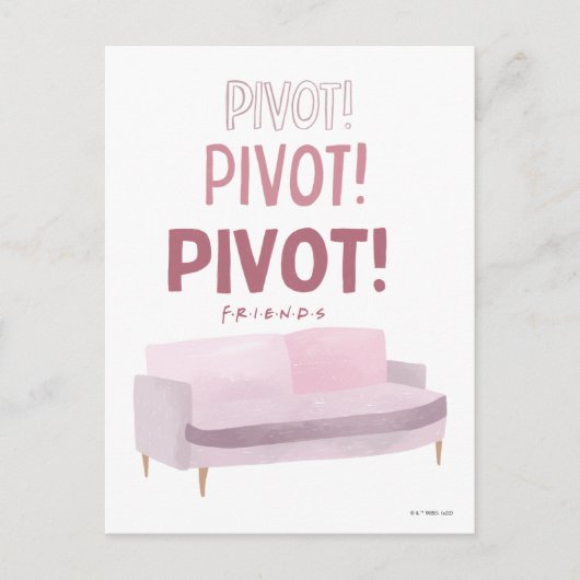 FRIENDS™ | Pivot Pivot Pivot Pivot Postkarte (Vorderseite)
