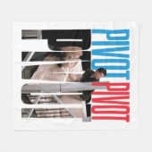 FRIENDS™ | PIVOT PIVOT PIVOT Zitat Fleecedecke (Vorderseite (Horizontal))