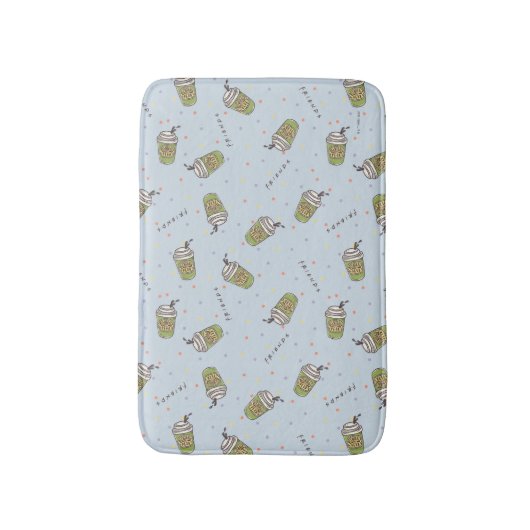 FRIENDS™ | Polka Dot Central Perk Muster Badematte (Vorderseite Vertikal)