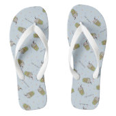 FRIENDS™ | Polka Dot Central Perk Muster Badesandalen (Fußbett)