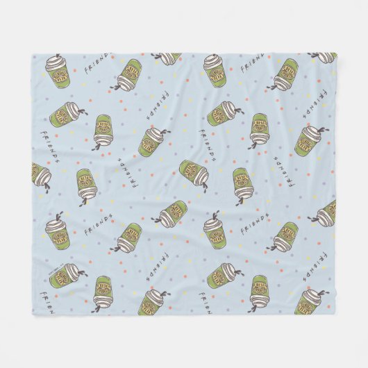 FRIENDS™ | Polka Dot Central Perk Muster Fleecedecke (Vorderseite (Horizontal))