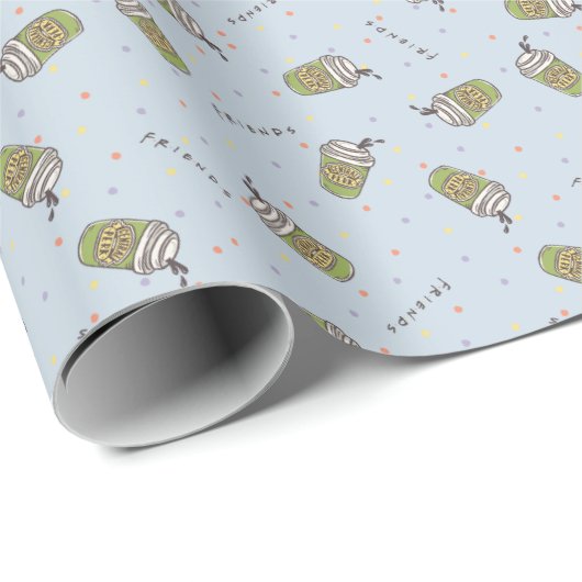 FRIENDS™ | Polka Dot Central Perk Muster Geschenkpapier (Rolleneckpunkt)