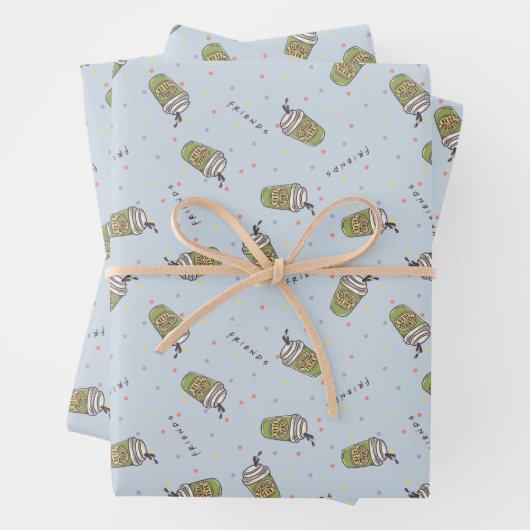 FRIENDS™ | Polka Dot Central Perk Muster Geschenkpapier Set (Beispiel)