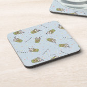 FRIENDS™ | Polka Dot Central Perk Muster Getränkeuntersetzer (Linke Seite)