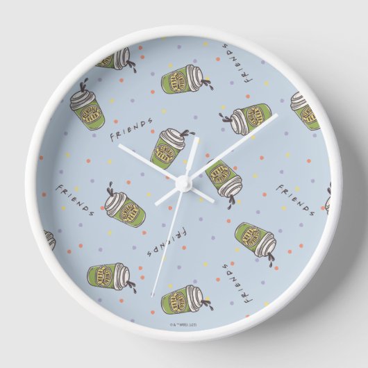 FRIENDS™ | Polka Dot Central Perk Muster Uhr (Vorderseite)