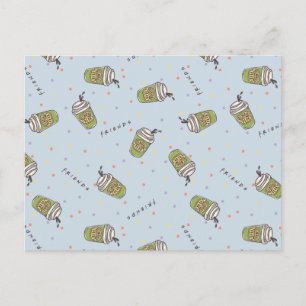 FRIENDS™   Polka Dot Central Perk Pattern Postkarte