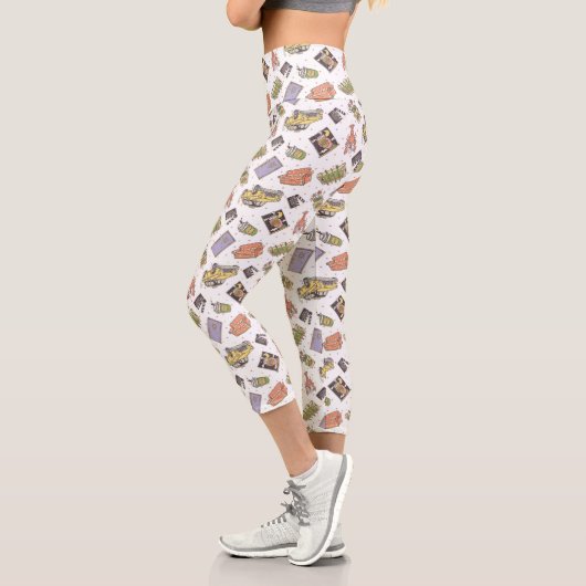 FRIENDS™ | Polka Dot Icon Muster Capri Leggings (Links)