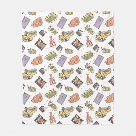 FRIENDS™ | Polka Dot Icon Muster Fleecedecke (Vorderseite)