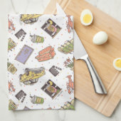 FRIENDS™ | Polka Dot Icon Muster Geschirrtuch (Viertel Falte)