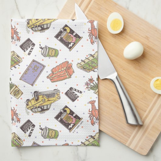 FRIENDS™ | Polka Dot Icon Muster Geschirrtuch (Viertel Falte)