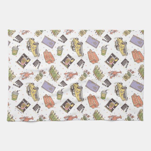 FRIENDS™ | Polka Dot Icon Muster Geschirrtuch (Horizontal)