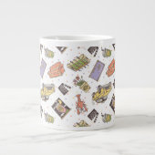 FRIENDS™ | Polka Dot Icon Muster Jumbo-Tasse (Vorderseite)