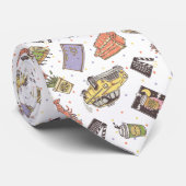 FRIENDS™ | Polka Dot Icon Muster Krawatte (Gerollt)