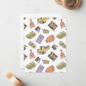 FRIENDS™ | Polka Dot Icon Muster Mitteilungskarte (Vorderseite/Rückseite Beispiel)