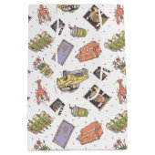 FRIENDS™ | Polka Dot Icon Muster Mittlere Geschenktüte (Rückseite)