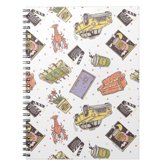 FRIENDS™ | Polka Dot Icon Muster Notizblock (Vorderseite)