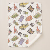 FRIENDS™ | Polka Dot Icon Muster Sherpadecke (Vorderseite)