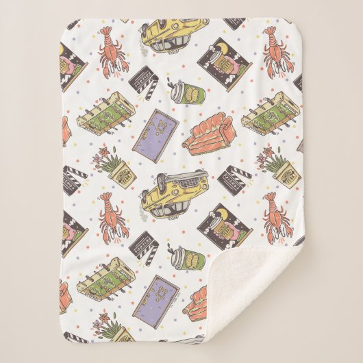 FRIENDS™ | Polka Dot Icon Muster Sherpadecke (Vorderseite)