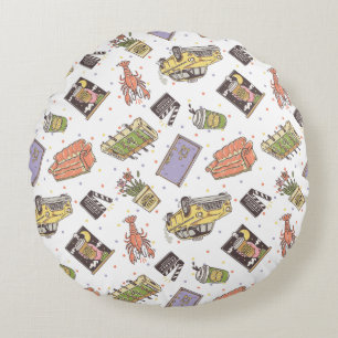 FRIENDS™   Polka Dot Icon Pattern Rundes Kissen