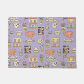 FRIENDS™ | Purple Icon Pattern Fußmatte (Vorderseite)