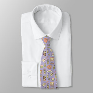 FRIENDS™   Purple Icon Pattern Krawatte