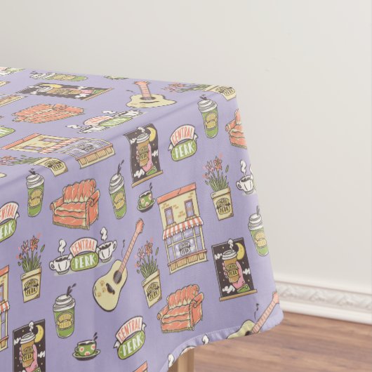 FRIENDS™ | Purple Icon Pattern Tischdecke (Beispiel)