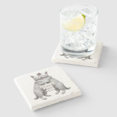 Friends Purr-Ever Steinuntersetzer (Seitenansicht)