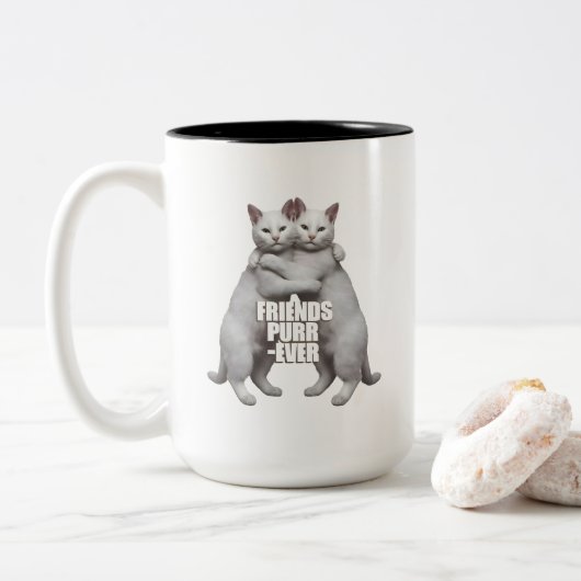 Friends Purr-Ever Zweifarbige Tasse (Mit Donut)