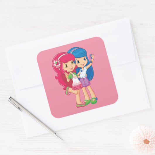 Friends Quadratischer Aufkleber (Umschlag)