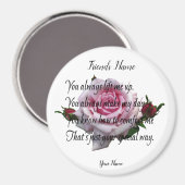 FRIENDS QUOTE MAGNET (Vorderseite/Rückseite)