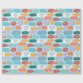 FRIENDS™ Quote Pattern Geschenkpapier (Flach)