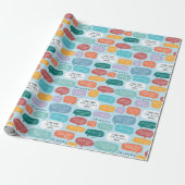 FRIENDS™ Quote Pattern Geschenkpapier (Ungerollt)