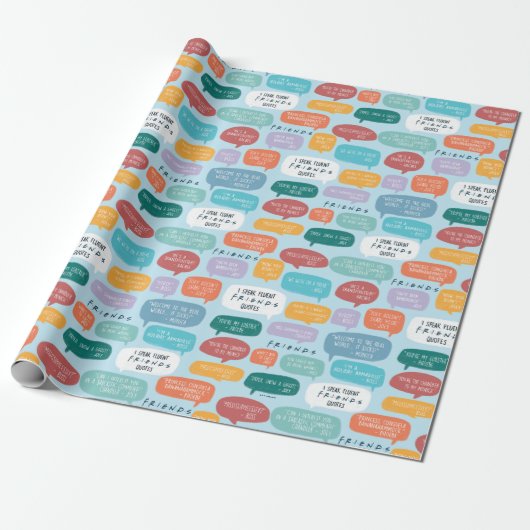 FRIENDS™ Quote Pattern Geschenkpapier (Ungerollt)