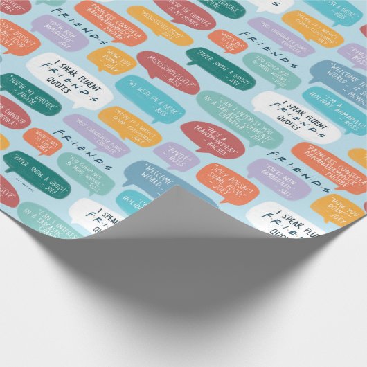 FRIENDS™ Quote Pattern Geschenkpapier (Ecke)