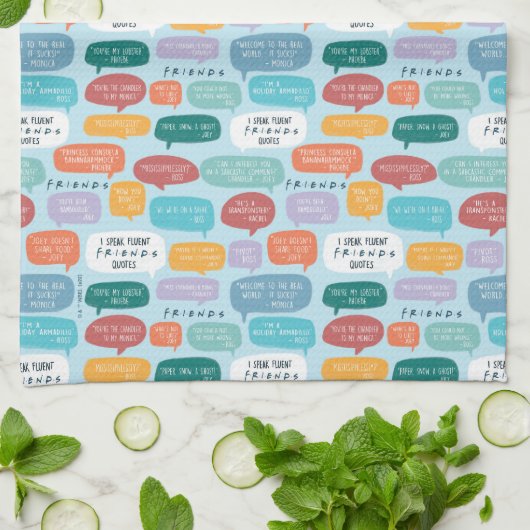 FRIENDS™ Quote Pattern Geschirrtuch (Gefaltet)
