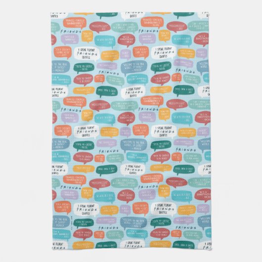 FRIENDS™ Quote Pattern Geschirrtuch (Vertikal)