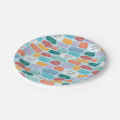 FRIENDS™ Quote Pattern Pappteller (Schrägansicht)
