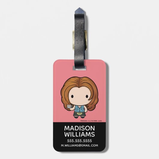 FRIENDS™ | Rachel Chibi Gepäckanhänger (Rückseite vertikal)