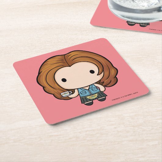 FRIENDS™ | Rachel Chibi Rechteckiger Pappuntersetzer (angewinkelt)